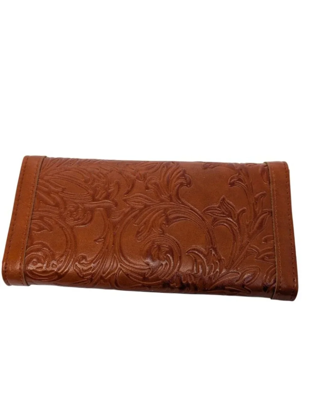 Women’s RFID Leather Trifold Wallet Embossed Long Clutch Purse Card Holder